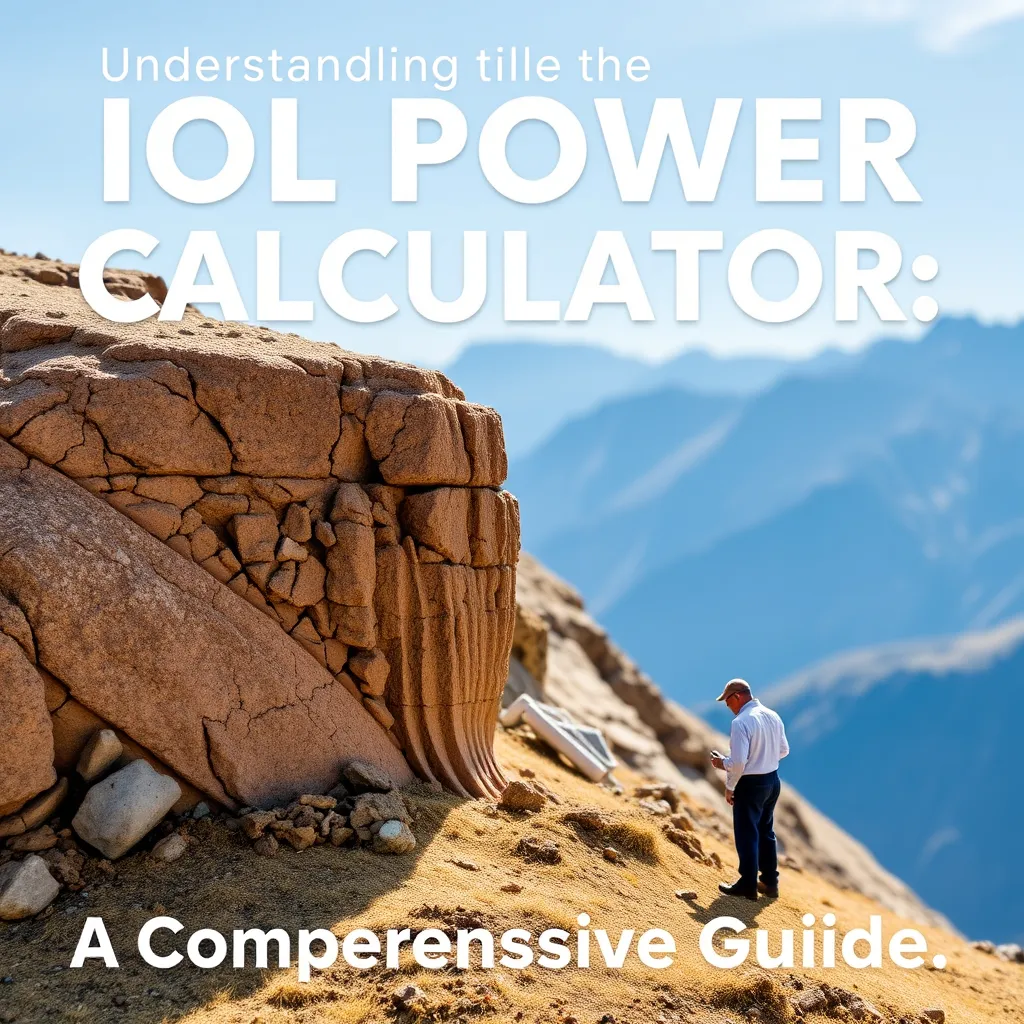 Understanding the IOL Power Calculator A Comprehensive Guide