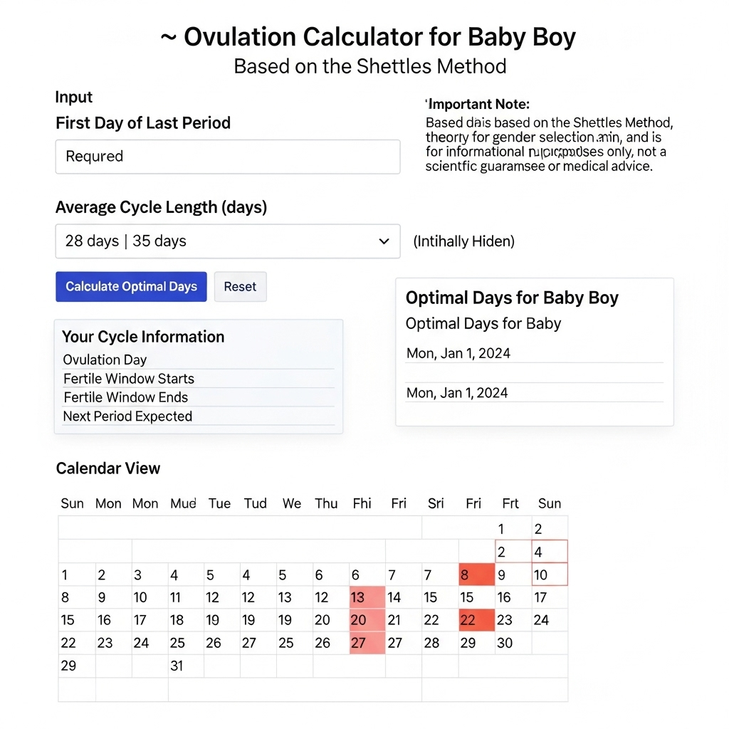 How Do I Calculate My Ovulation For a Baby Boy